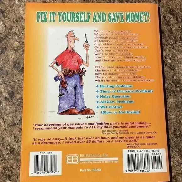 Clothes Dryer Repair Book - Picture 3 of 8